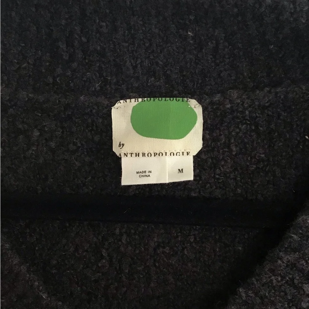 By Anthropologie Alpaca & Merino Wool Blend Womens Size M Oversized Sweater - Picture 2 of 5